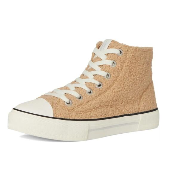 Blowfish Malibu Women's Teddy Faux Sherpa Kimber-Hi Oxfords Sneakers Size 10M - Picture 1 of 11
